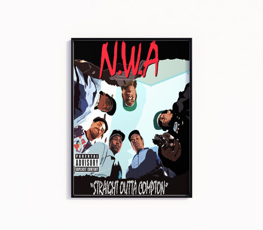 NWA "Straight Outta Compton" Poster