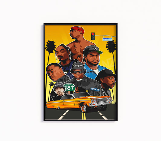 Snoop Dogg, NWA, Tupac Poster