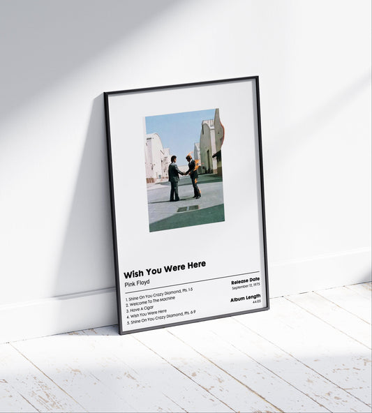 Pink Floyd 'Wish You Were Here' Album Poster