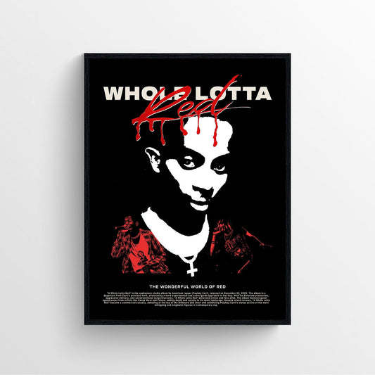 Playboi Carti "Whole Lotta Red" Poster Print