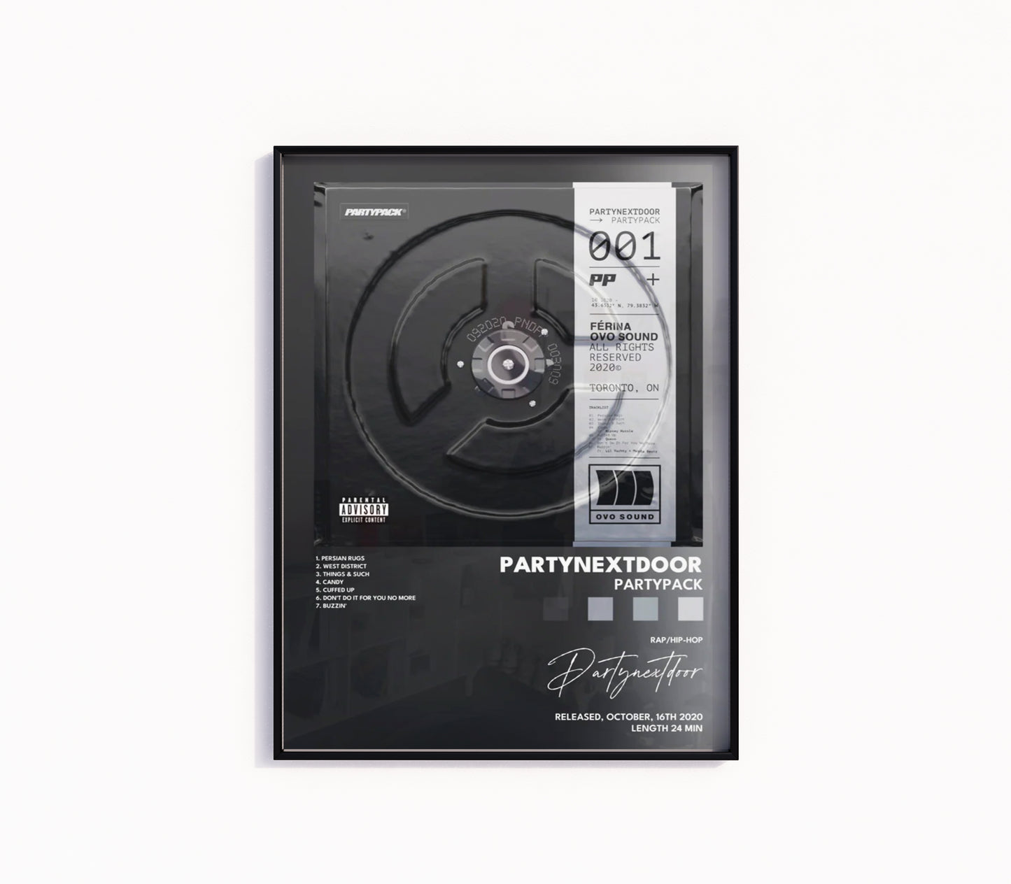 PARTYNEXTDOOR "Party Pack" Album Poster
