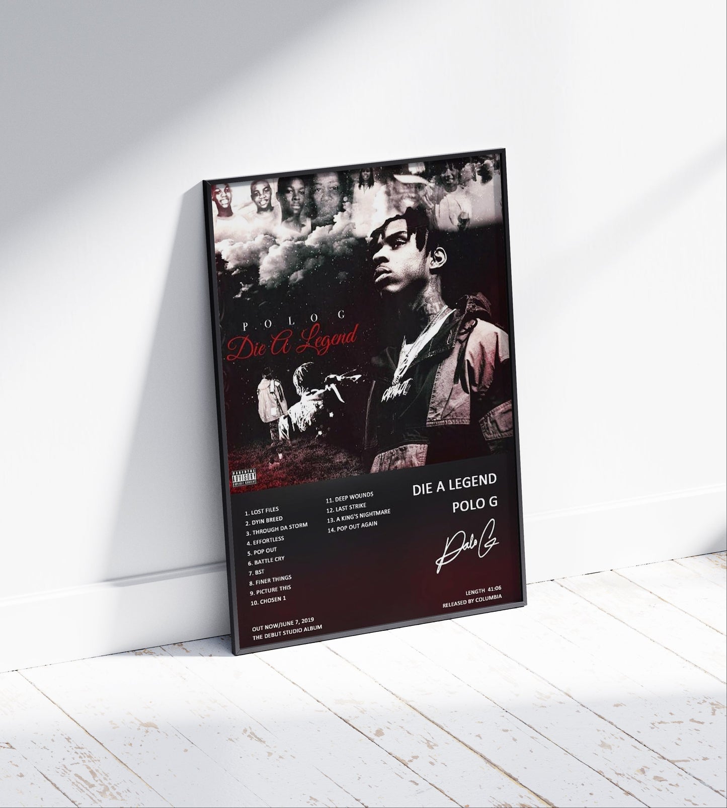 Polo G 'Die A Legend' Album Poster
