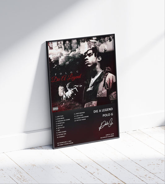 Polo G 'Die A Legend' Album Poster