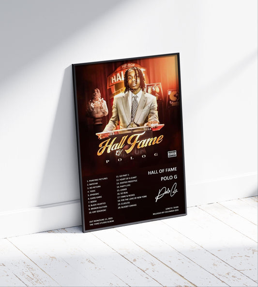 Polo G 'Hall of Fame' Album Poster