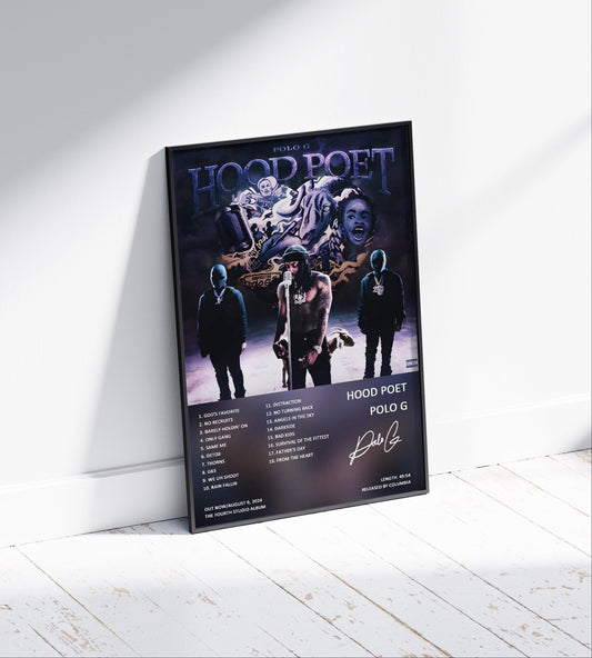 Polo G 'Hood Poet' Album Poster