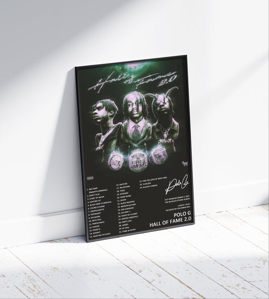 Polo G 'Hall of Fame 2.0' Album Poster