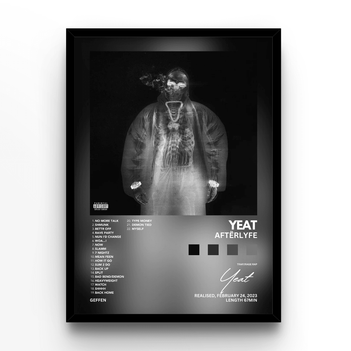 Yeat "Afterlyfe" Album Poster