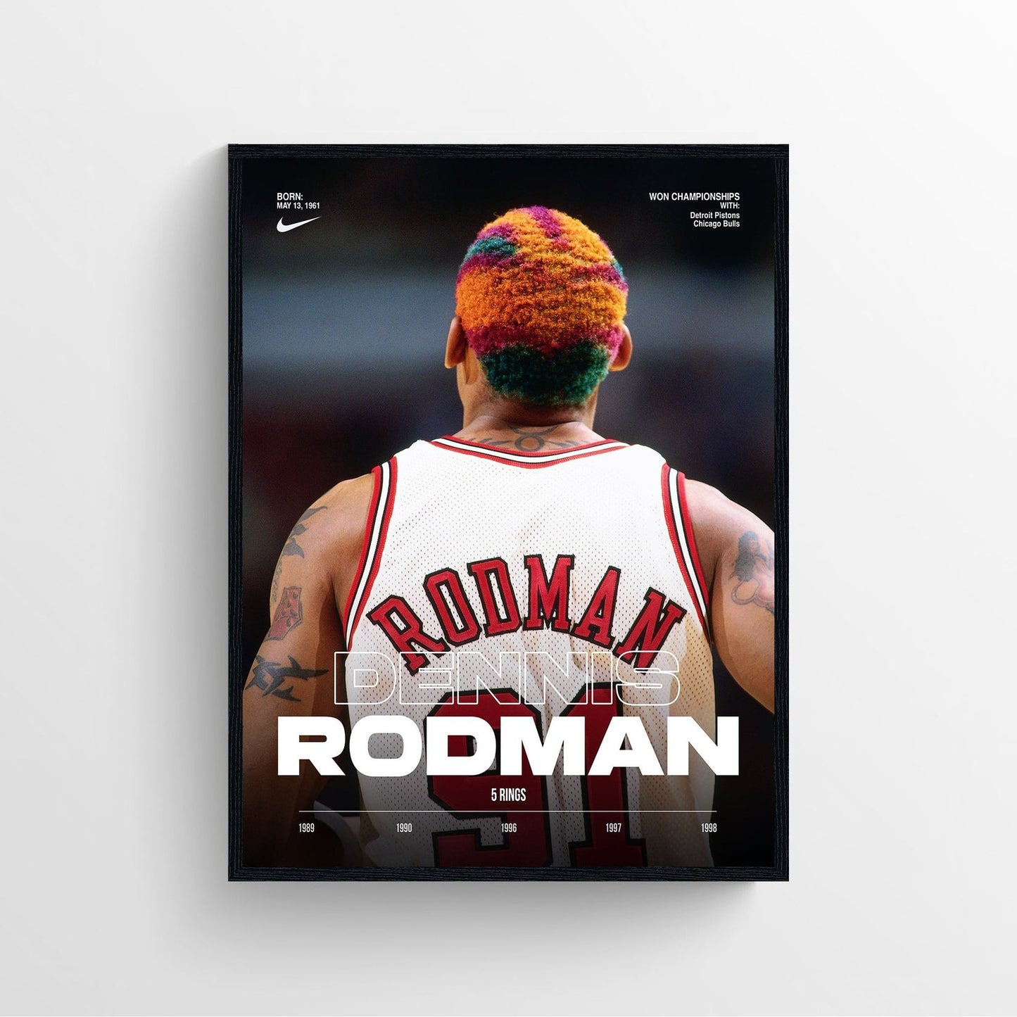 Dennis Rodman Poster Print