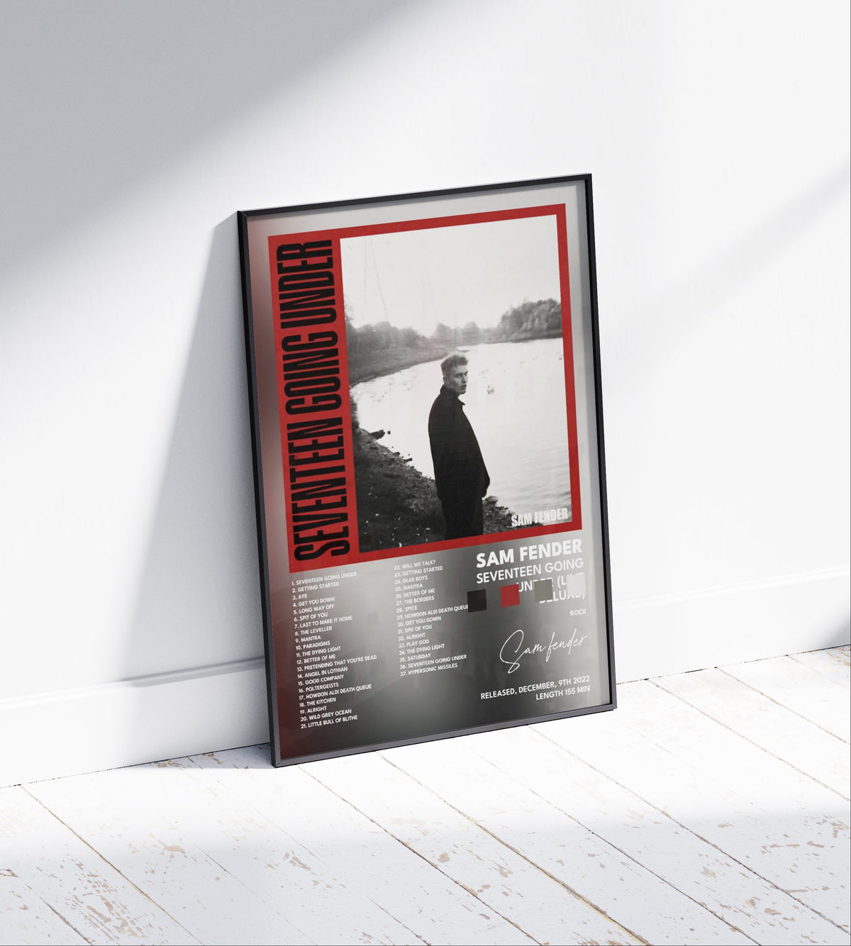 Sam Fender "Seventeen Going Under Live Deluxe" Album Poster