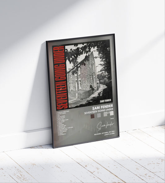 Sam Fender "Seventeen Going Under Deluxe" Album Poster