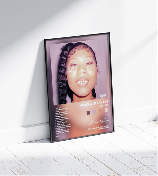 Drake & 21 Savage "Her Loss" Album Poster