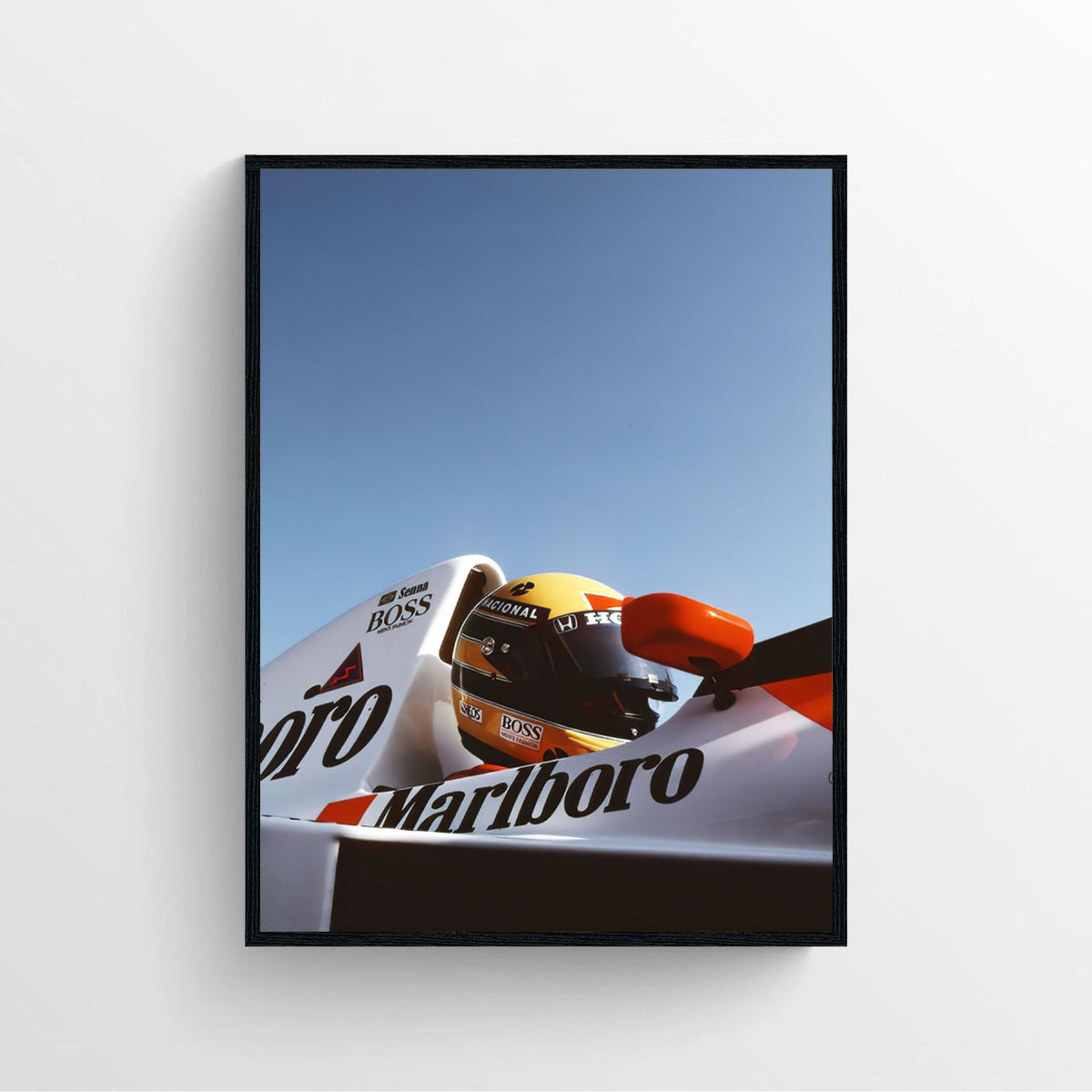 Ayrton Senna Marlboro Poster