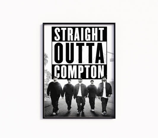 NWA "Straight Outta Compton" Poster