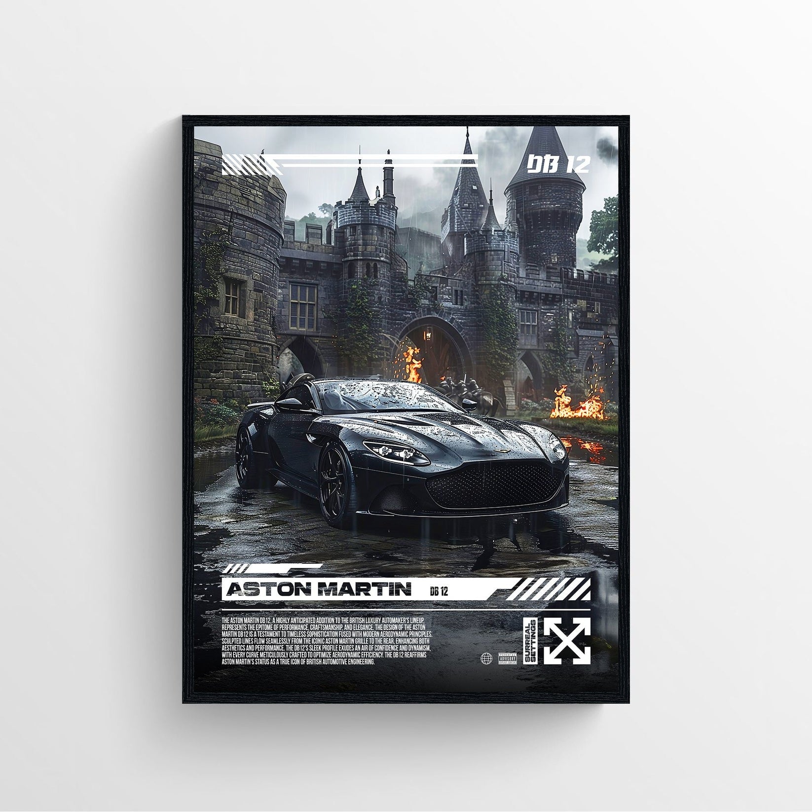 Aston Martin DB 12 Poster Print – Rapper Posters