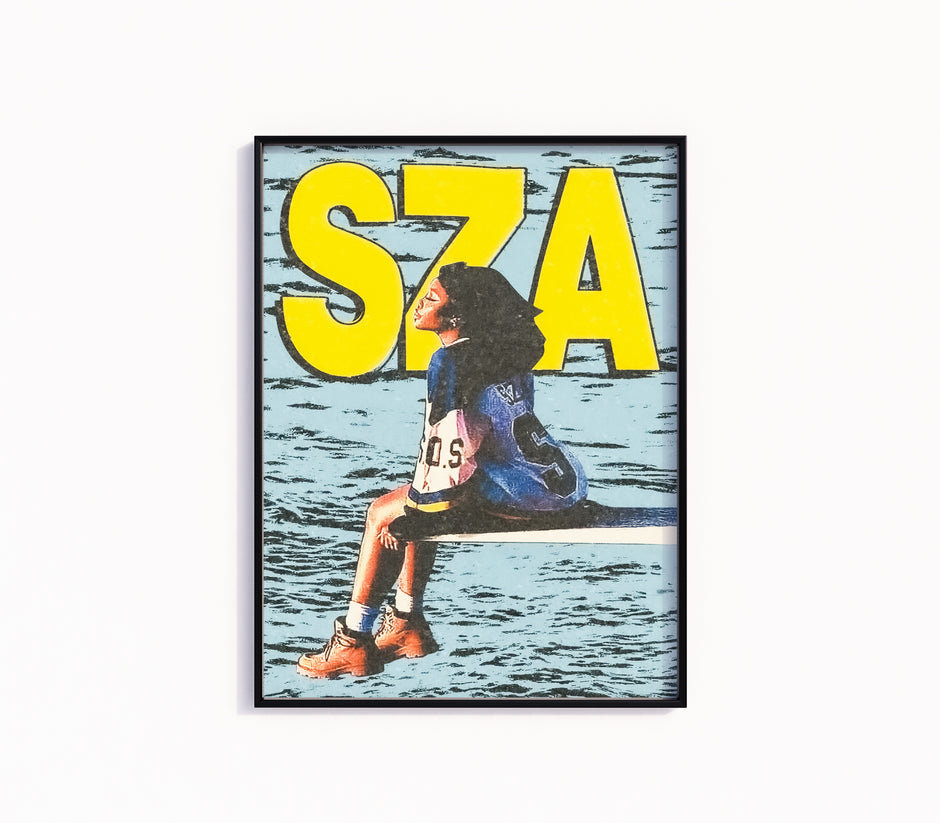 Sza Vertical Lettering SZA – Rapper Posters