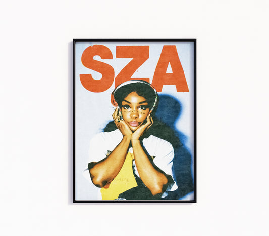 Sza Vertical Lettering SZA – Rapper Posters