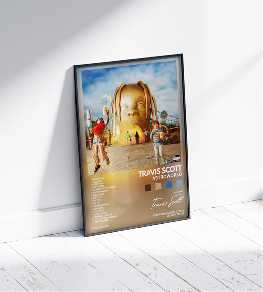 Travis Scott "Astroworld" Album Poster
