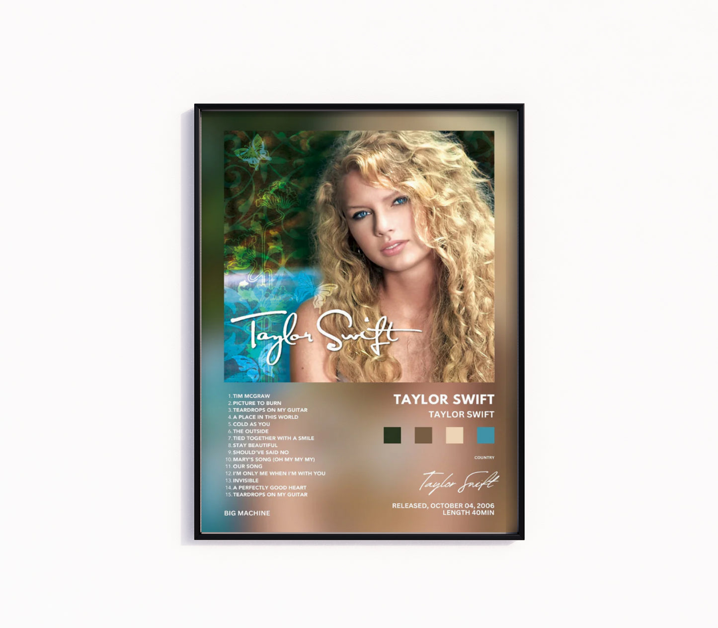 Taylor Swift "Taylor Swift" Album Poster