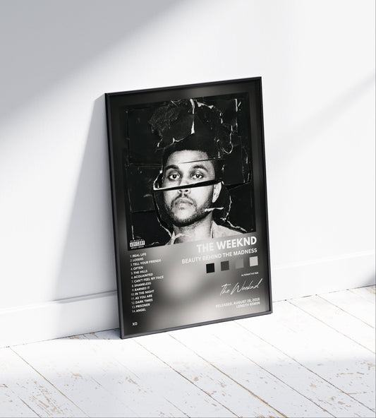 The Weeknd "Beauty Behind The Madness" Album Poster
