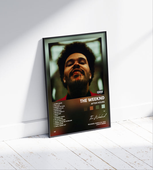The Weeknd "After Hours" Album Poster