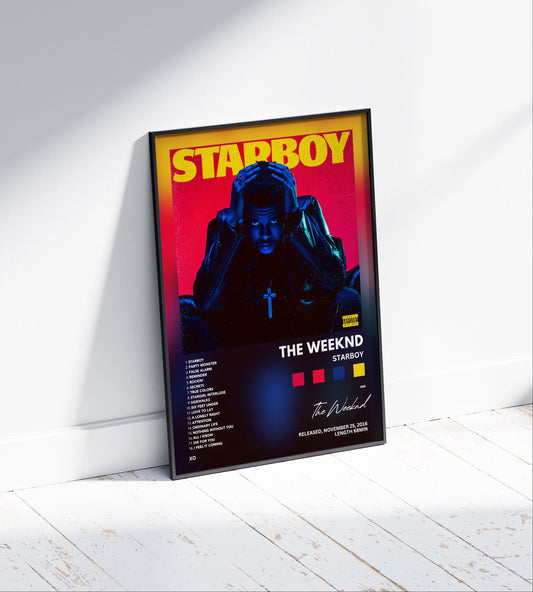 The Weeknd "Starboy" Album Poster