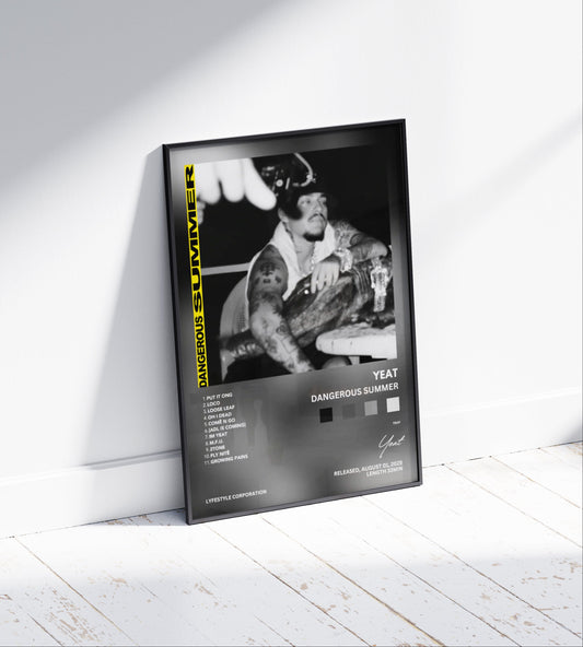 Yeat "Dangerous Summer" Album Poster